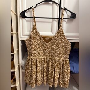 NWOT Old Navy mustard color swing tank size medium